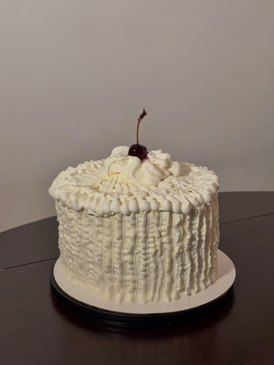 Cherry cream cake