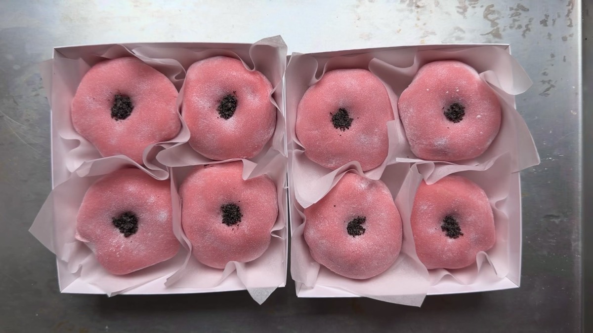 Pink mochi